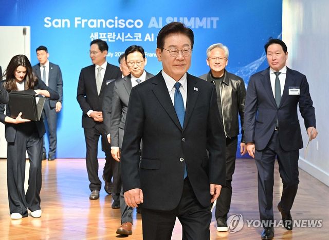 이재명 대통령, 샌프란시스코 AI 서밋 입장