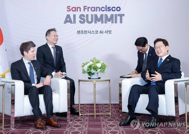 이재명 대통령, 오픈AI CEO 면담