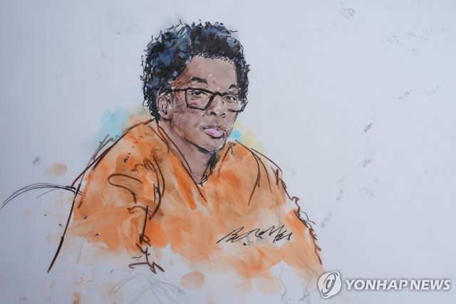 법정에 선 D4vd 스케치