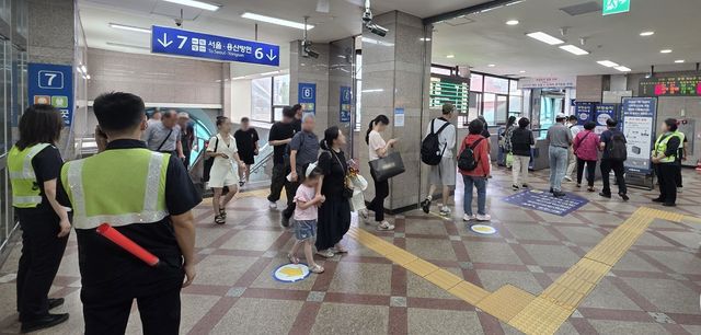 코레일 운행 지연 현장
