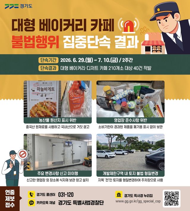 단속 결과 안내물