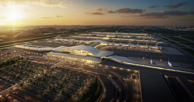 백악관이 공개한 '덜레스 공항 현대화 프로젝트' 조감도 