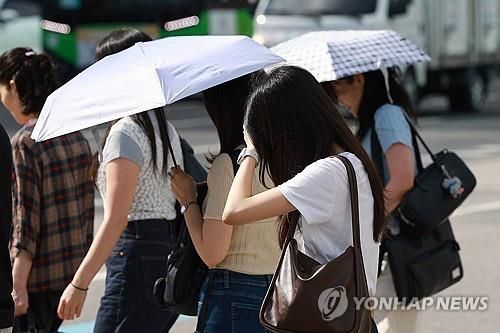 폭염 속 출근길
