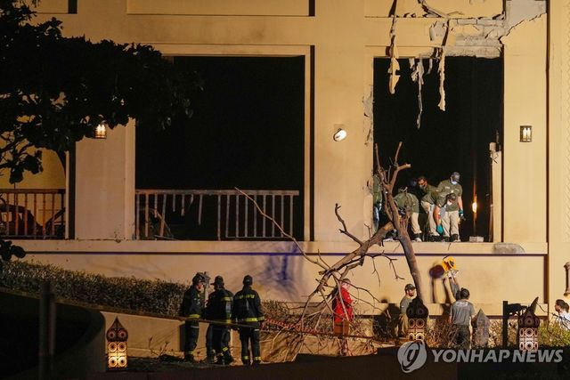 폭발 피해가 발생한 두바이 페어몬트 호텔