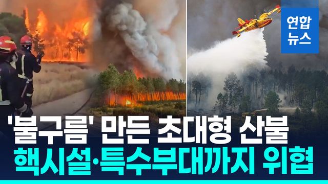 [영상] '통제불능' 프랑스 초대형 산불…핵시설·특수부대까지 위협 - 2