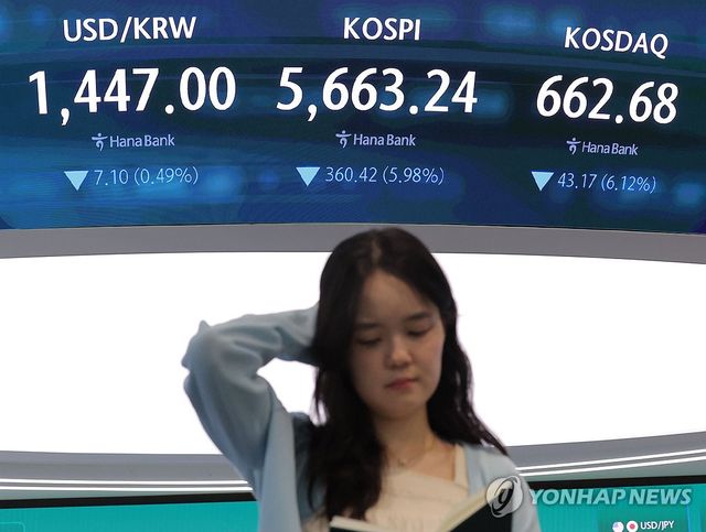 환율 15.8원 내린 1,446.7원…중동 전쟁 이후 최저
