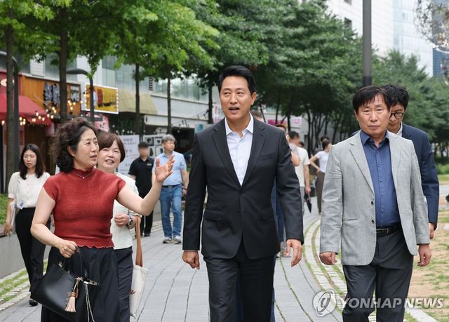 마곡미술길 찾은 오세훈 서울시장