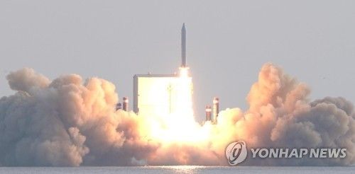 한화시스템 개발·제작한 소형 SAR 위성 발사 현장