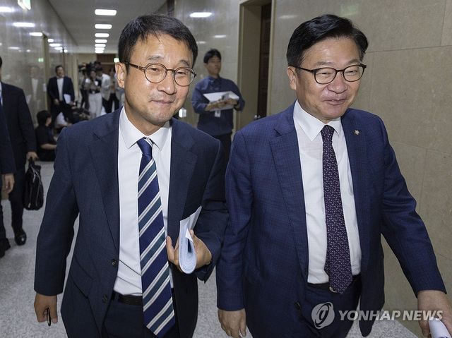 선거관리위 특검법 협의 나선 여야 원내대표