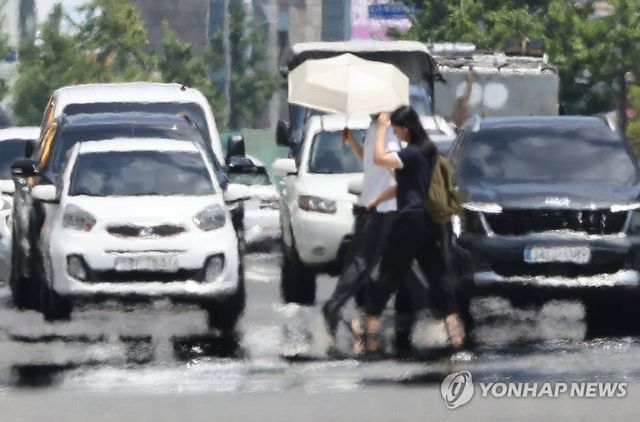폭염에 아지랑이