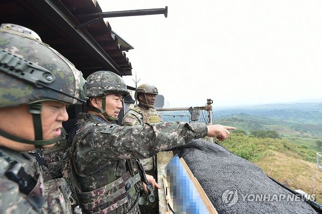 합참의장-연합사령관, GP·GOP 방문해 군사대비태세 점검