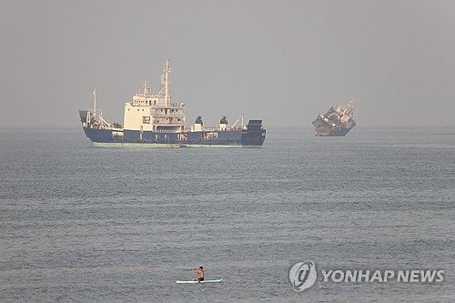 호르무즈 해협의 선박