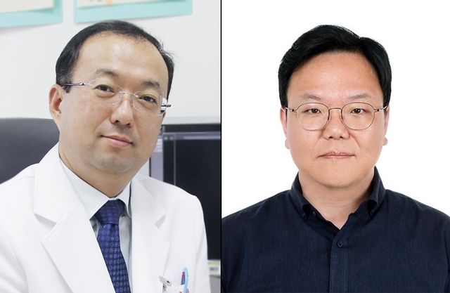 칠곡경북대병원 이호원(왼쪽) 교수와 한국뇌연구원 김형준 박사