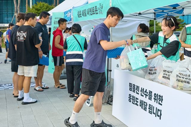 배민, 진천선수촌서 '배민이지' 스낵·음료 5종 제공 