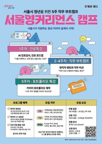 '서울영커리언스' 여름학기 포스터