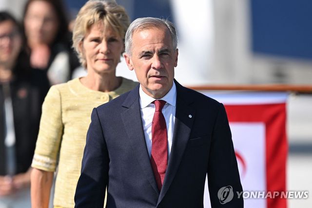 7일(현지시간) 튀르키예 앙카라 도착한 마크 카니 캐나다 총리