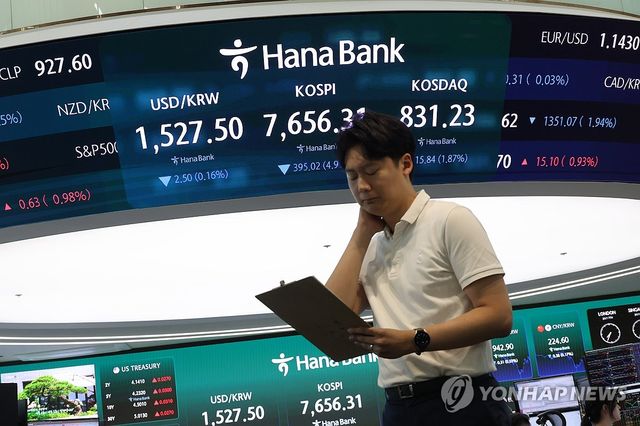 코스피 7,600선 마감