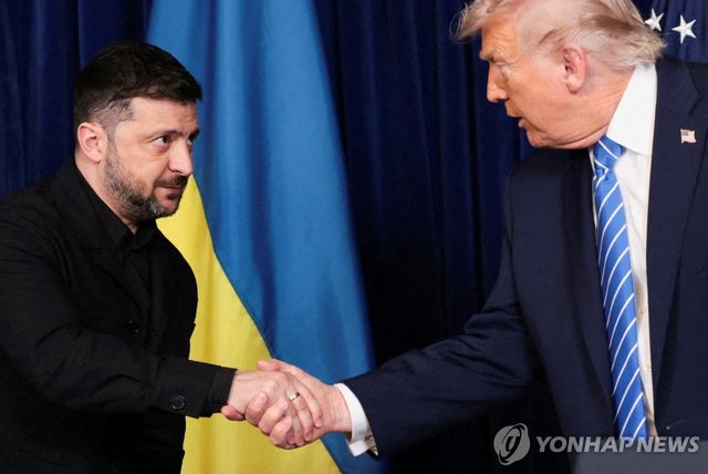 젤렌스키 우크라 대통령과 트럼프 미국 대통령