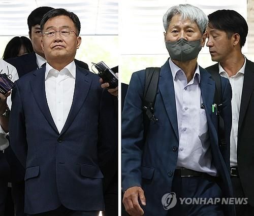 화천대유자산관리 대주주 김만배 씨(왼쪽)와 신학림 전 언론노조 위원장