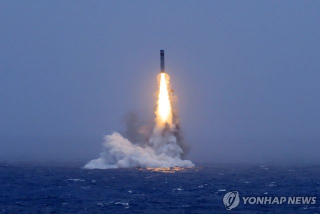 지난 6일 중국의 SLBM 발사 장면