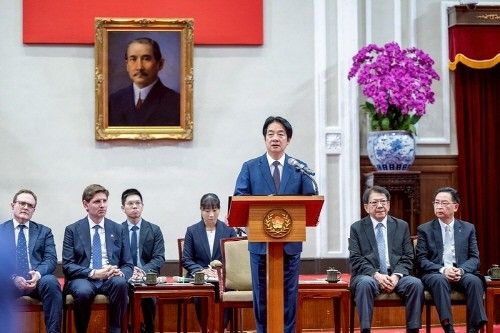 발언하는 라이칭더 대만 총통