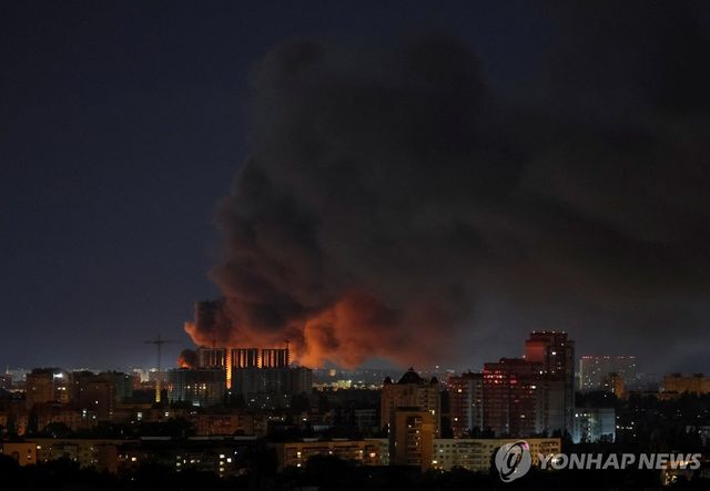 러시아 공격받은 키이우
