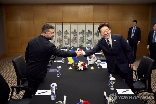 이재명 대통령 만난 젤렌스키 대통령