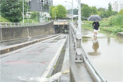 통행금지된 청수지하차도