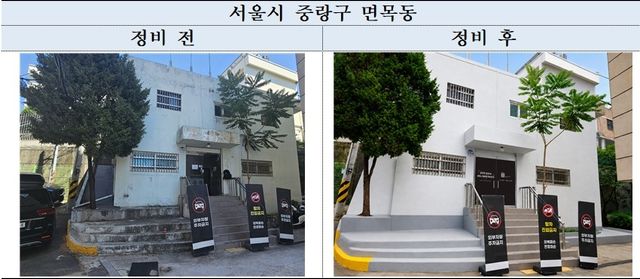 정비 전후 사진