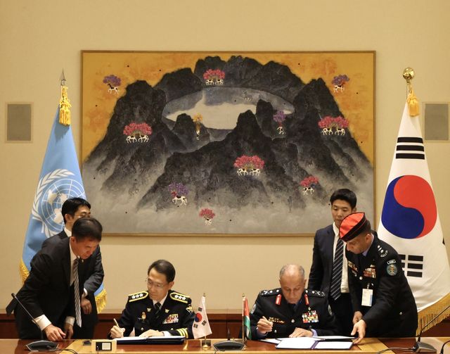 유엔 찾은 유재성 경찰청장 직무대행
