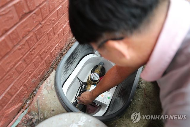 수도 계량기. [연합뉴스 자료사진]