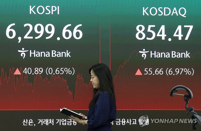 코스닥 급등-코스피 찔끔 상승