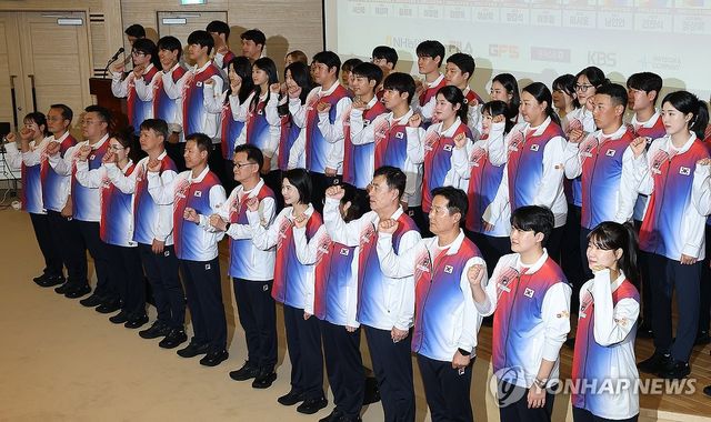 사격 국가대표 기념촬영