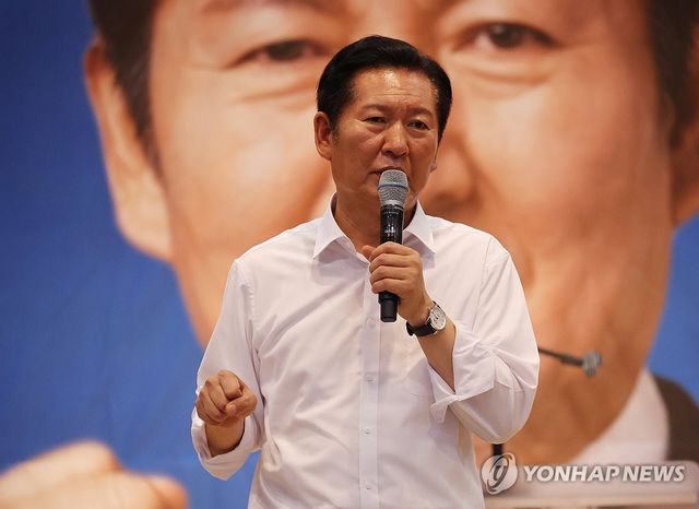 전북당원결집대회 참석한 정청래