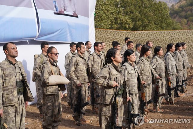 2025년 10월 26일 이라크 북부의 PKK 대원들