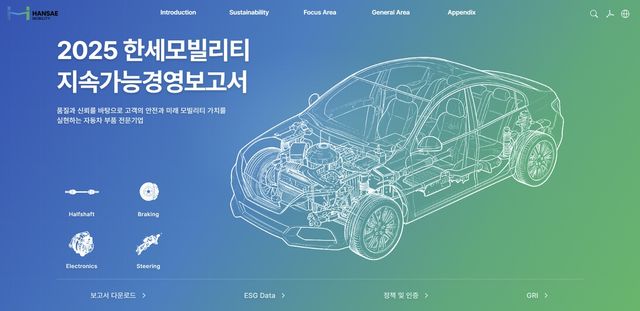 한세모빌리티, 첫 지속가능경영보고서…글로벌 ESG 실사 대응
