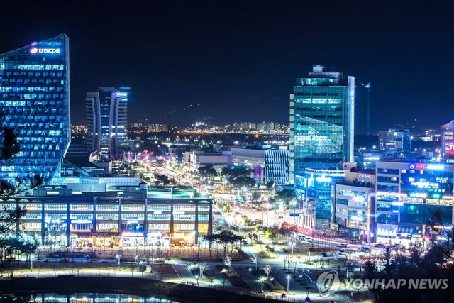 한국전력 등 에너지 공기업 집적된 광주전남 공동혁신도시 야경