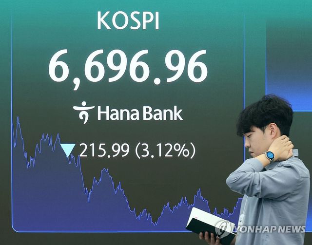 삼전·닉스 동반 하락에 코스피 3% 하락