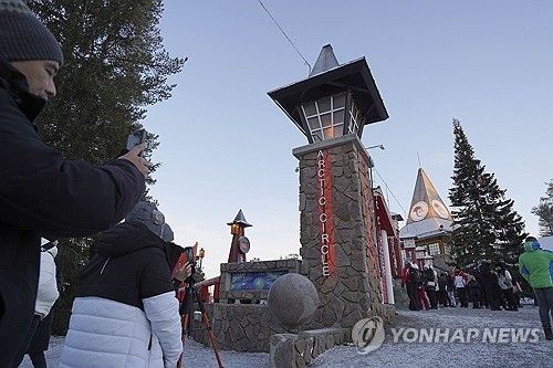 산타클로스의 고향으로 유명한 핀란드 북부 소도시 로바니에미 [AP 연합뉴스 자료사진. 재판매 및 DB 금지]