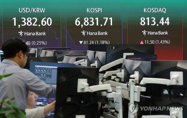 코스피, 하락 출발...코스닥은 상승