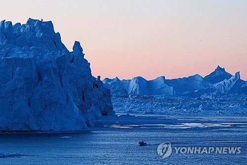 그린란드 일루리사트 인근 바다 