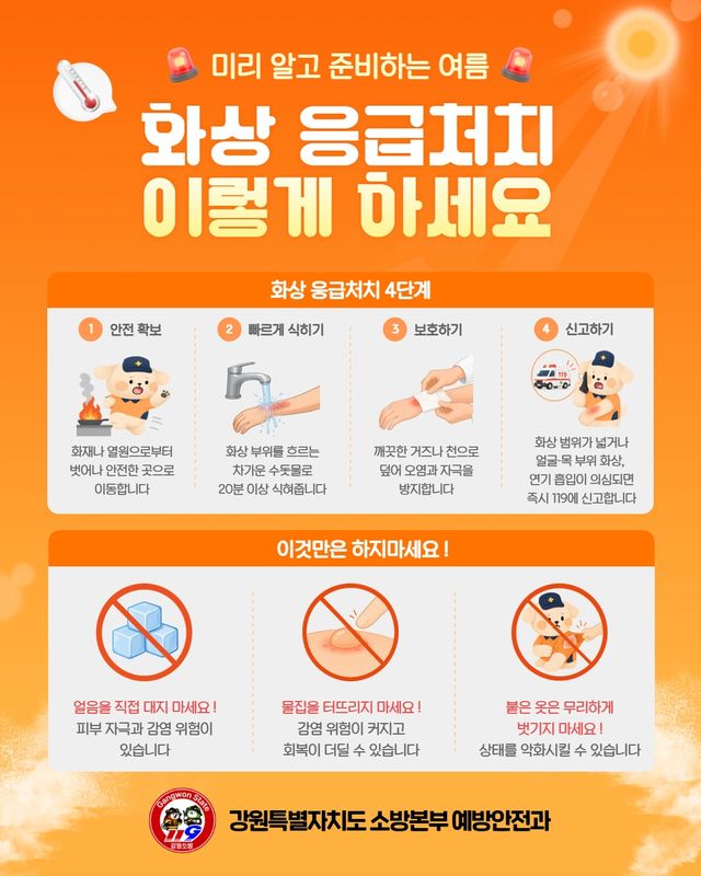 화상 응급처치법