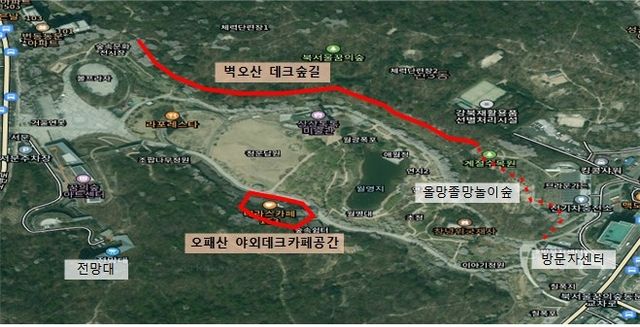 북서울꿈의숲 위치도