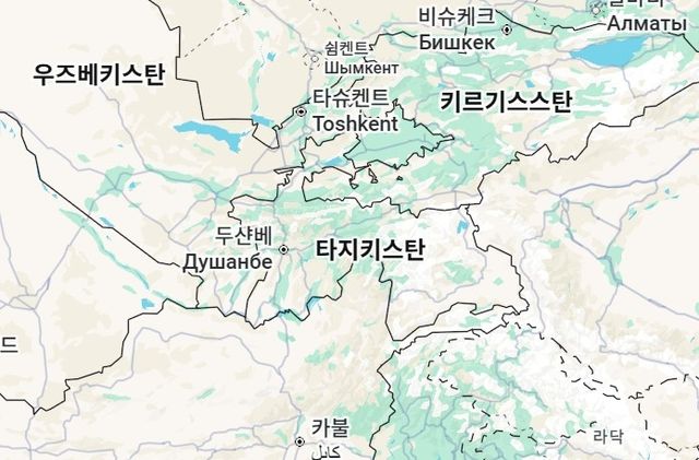타지키스탄과 주변국들