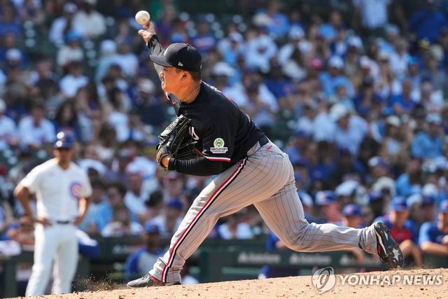 미네소타 트윈스 유니폼을 입고 빅리그 마운드에 선 고우석