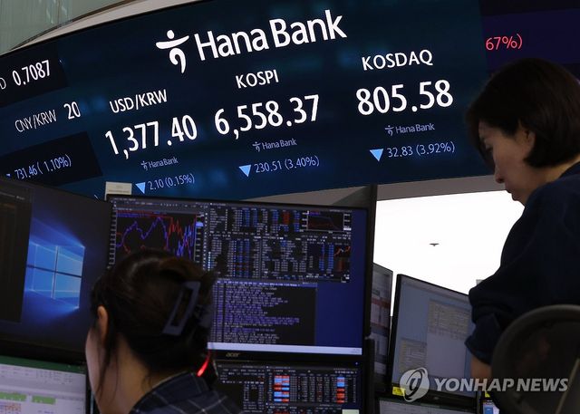 코스피·코스닥·환율 동반 하락