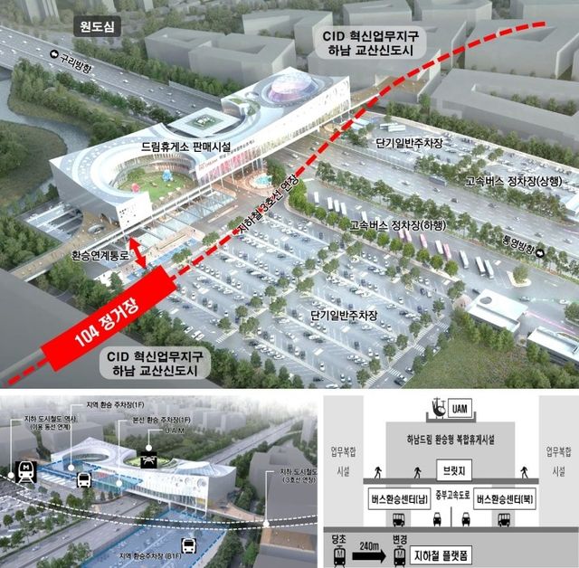 하남드림 광역환승센터 구상도