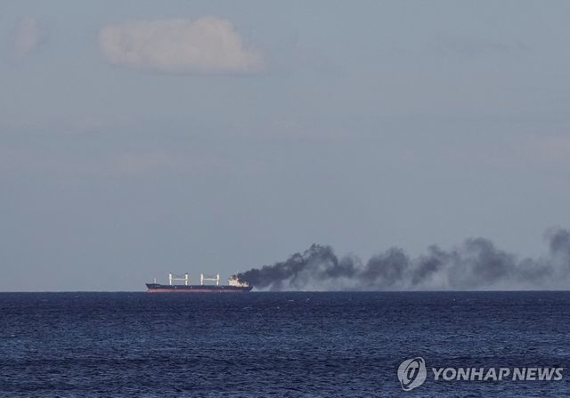 러시아 공격을 받은 흑해 선박