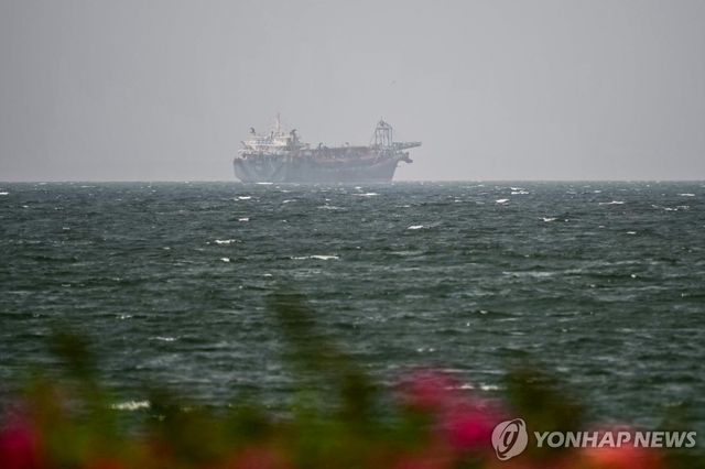 호르무즈 해협 부근의 선박