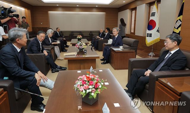 대법관 후보추천위원회 참석한 대법원장-법무 장관